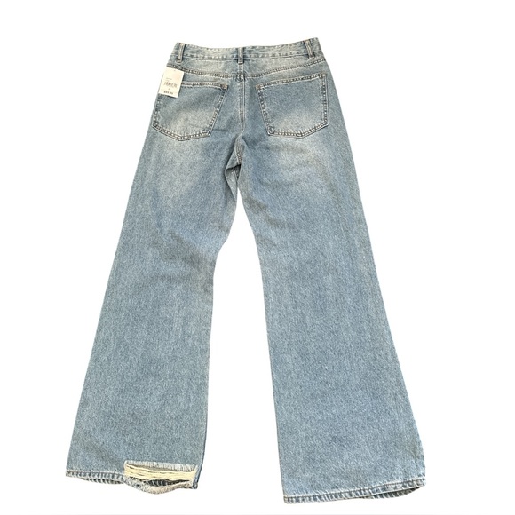 Forever 21 Blue Flare Jeans with Rhinestone Embellishments - Picture 5 of 5